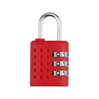 Mini cadenas de mode à combinaison, serrure à code à 3 chiffres, léger, en ABS et alliage de zinc, pour casier de gym et tiroir