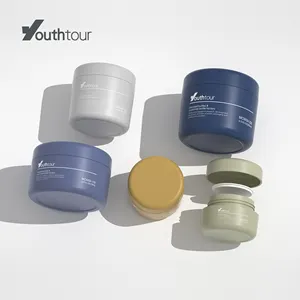 MCWSII 30g 50g 100g 120g 150g 200g Luxury Face Cosmetic Lotion Containers Custom Empty Frosted Cosmetic Cream Glass Jar