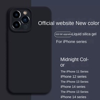 Pour iPhone 16 17 Pro Max étui néon liquide Silicone Fluorescence couverture pour Apple iPhone 12 13 14 Pro Max 14 15Plus étuis