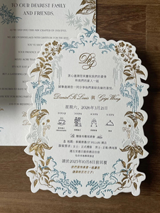 <span class=keywords><strong>ก</strong></span>าร์ดเชิญงานแต่งงานแบบป<span class=keywords><strong>ก</strong></span>แข็งพิมพ์ลายนูนสี พร้อมการเย็บแบบ Perfect Binding <span class=keywords><strong>ส</strong></span>ำหรับงานฉลองและงานเลี้ยงต้อนรับ - Product Image 3