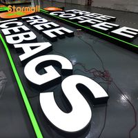 Letrero Publicitario con Logotipo Personalizado, Diseño de Letrero para Tienda, Letrero Abierto con Logotipo, Letrero 3D para Negocios, Letrero LED para Exteriores con Letras en Canal