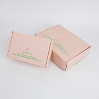 Livraison Gratuite 2025 Nouvelle Boîte d'Expédition Postale en Carton Rose Personnalisée avec Logo