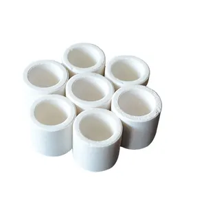 Crisol de fusión de cerámica de alúmina de azufre ultrabajo de 25*25mm para análisis de laboratorio de crisol de material