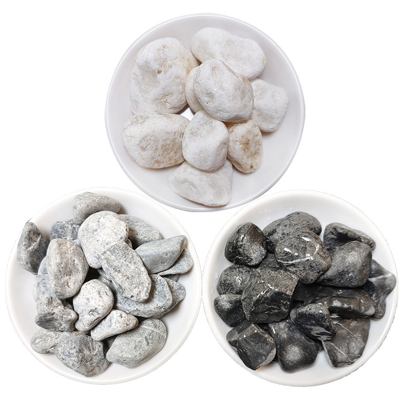 Wholesale Decoration Snow White Pebble Stone