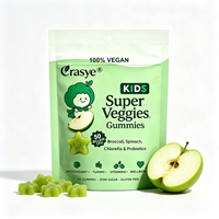 Gommes probiotiques pour enfants 50 milliards d'UFC - Super Greens & Vitamine D3 pour la santé immunitaire et digestive des enfants, Marque privée OEM
