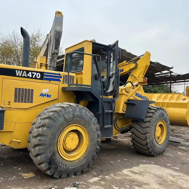 Hot Sale Used Komatsu WA470-3 Wheel Loader High Efficiency Low Fuel Consumption Heavy Loader
