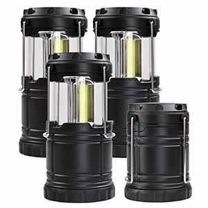 Dumble <b>LED</b> Plastic <b>Camping</b> <b>Lantern</b> Lights 4pk Collapsible Bright White Battery Powered Not Water Resistant Emergency Supplies - Product Image 1