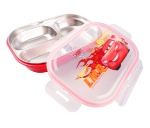 Boîte à lunch et seau à dîner en acier inoxydable 304 pour enfants Disney <span class=keywords><strong>Minnie</strong></span> avec doublure amovible, <span class=keywords><strong>vaisselle</strong></span> pour les repas des enfants - Product Image 5