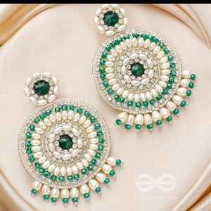 Pendientes de gota de moda bordados a mano de calidad súper fina joyería excelente - Product Image 2