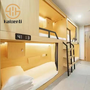 Letto a Castello KSL di Alta Qualità per Hotel Capsula per Adulti, <span class=keywords><strong>Letti</strong></span> a Castello Compatti Pod per Dormire con Presa Elettrica e Tenda Oscurante, Arredamento per Ostelli - Product Image 1