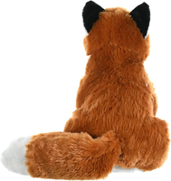 Peluche renard assis réaliste avec longue queue, jouet en peluche moelleux pour enfants, compagnon de sommeil - Promotion OEM