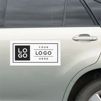 Autocollant magnétique amovible en vinyle découpé sur mesure avec impression de logo pour camionnette, camion et voiture