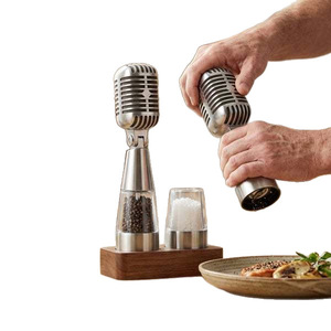 Multi Functional Microphone Seasoning <b>Grinder</b> Stainless Steel Cylinder Kitchen Spice <b>Pepper</b> <b>Grinder</b> Party Use - Product Image 5