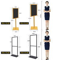 Rak Display Poster Lantai Vertikal, Penyangga Papan KT Lepas Pasang, Kit Subrak, Stand Signage & Bingkai Papan Pengumuman