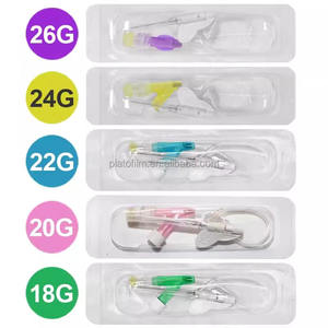 Harga pabrik <span class=keywords><strong>16G</strong></span> 18G 22G 24G 26G kateter kanula dokter hewan jarum Indwelling vena medis - Product Image 4