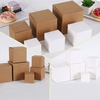 Tùy Chỉnh Sản Phẩm Bao Bì Nhỏ Đồng Bằng Kraft Trắng Hộp Các Tông Bao Bì