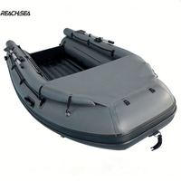 Bateau gonflable à moteur de 3,8 m, capacité de 6 personnes, approuvé ISO pour les loisirs en plein air, fournisseur en gros de Chine