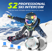 Casque de ski EJEAS S2PLUS avec intercom Bluetooth Full-Duplex en maille ABS, nouveau design, fonction microphone, intercomunicador