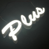 Letrero Personalizado para Tienda, Diseño de Letras con Iluminación LED Frontal, Letrero Luminoso para Negocios en Exteriores