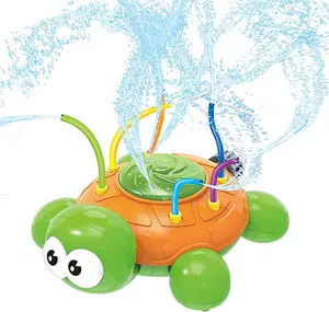 Juguetes de agua al aire libre para niños y niños pequeños, aspersor de tortuga giratoria, juguetes de pulverización de agua para patio trasero y piscina