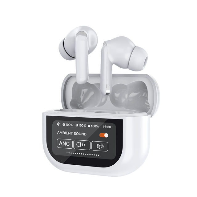 F113 Noise Cancelling Touch Digital Display Wireless Earphones in Ear for Sports Hot Touch Screen