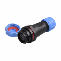 Prise d'alimentation extérieure automobile M16, contrôleur solaire pour driver LED, couplage baïonnette 2 broches, étanche IP68, 10A, à souder sur cuivre, faible résistance
