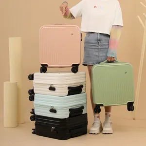 Mini suitcase 18 "Large capacity lightweight carry-on suitcase Male and female boarding suitcase Trinity combination box