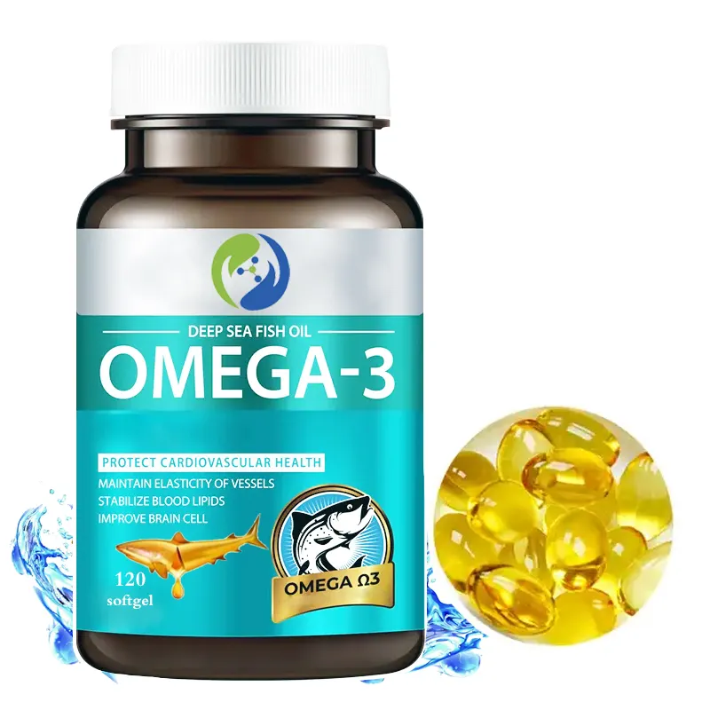 OEM/ODM ויטמינים שמן דגים אומגה 3 תוספי שמן דגים כמוסות רך ג'ל