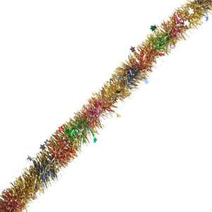 Nueva Guirnalda de Pompones Coloridos Navideños, Decoración para Eventos <span class=keywords><strong>con</strong></span> Adornos de Visco y Cintas, Pompones de Plástico Estilo Estrella Pequeña, 2m, de Fábrica - Product Image 3