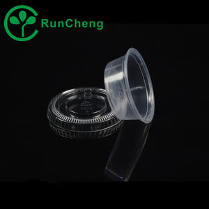 ภาชนะพลาสติกใสแบบใช้แล้วทิ้งขนาด 1.5 ออนซ์ พร้อมฝาปิด สำหรับใส่อาหารกลับบ้าน ถ้วยซอสทรงกลม - Product Image 2