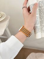 Bracelet de montre en nylon respirant à boucle magnétique Tschick pour Apple Watch, idéal pour le sport, le fitness et le quotidien