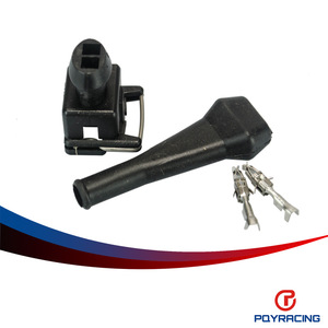 Connecteur d'injecteur Poyracing Ev1 PQY-FIC12 en plastique noir pour injecteur de carburant de véhicule, pièces automobiles - Product Image 1