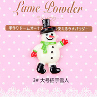 Accessoires de Noël DIY en résine : Bonhomme de neige, Bonhomme en pain d'épices, Accessoires pour coiffes et épingles à cheveux de Noël