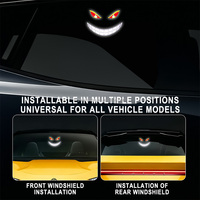 TGZ Lumière d'Ambiance Décorative Sans Fil à Énergie Solaire pour Voiture avec Capteur de Vibration et de Lumière Ambiante, Rechargeable Type-C