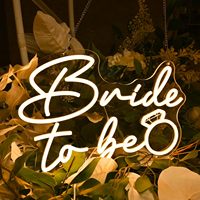 Neonawall Enseigne néon « Bride to Be » pour future mariée et planificateurs de mariages, IP65, USB, à intensité variable, pour enterrement de vie de jeune fille et décoration de mariage