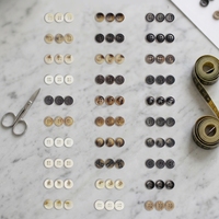 Boutons-pression ronds personnalisés à 4 trous en plastique ABS, effet corne, écologiques, pour accessoires de couture de manteaux, vestes et pulls en laine