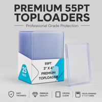 Étui de rangement rigide en PVC Elite 55PT pour cartes de visite, 3x4 pouces, protection professionnelle haute transparence