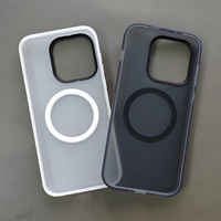Étui de protection pour téléphone AilesTecca, en polycarbonate rigide transparent mat antichoc avec coque magnétique pour OnePlus 15