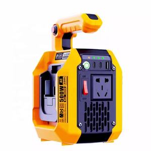 Convertisseur de puissance 500W pour batterie Li-ion <span class=keywords><strong>Makita</strong></span> 18V, convertisseur à onde sinusoïdale pure 18V vers 120V/220V avec lumière LED pour le camping en plein air - Product Image 1