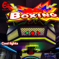 Enjoyplay 2026 Promotion Machine de boxe d'arcade professionnelle à monnayeur avec structure en acier pour centres de jeux