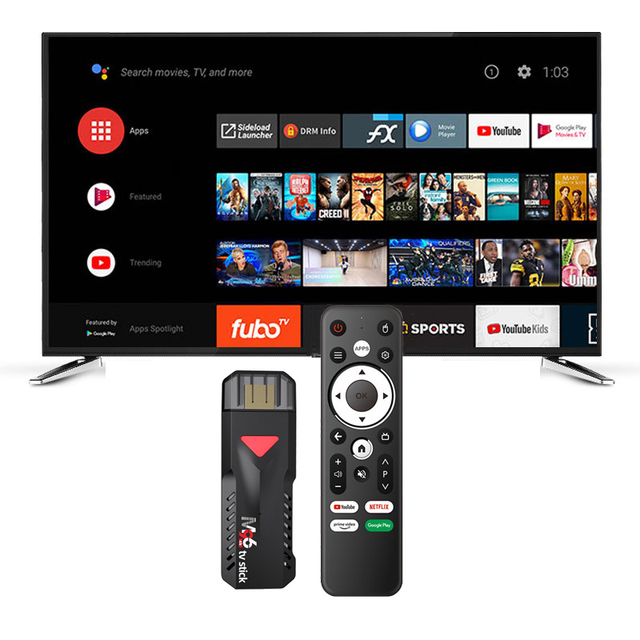 Tripsky Custom Android ATV Tv Stick 2gb 16gb H313 Wifi Bluetooth 4k Smart Set Top Box Digital Tv Stick Android 10