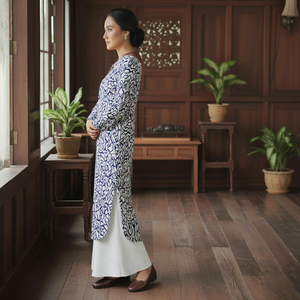 Mayorista de Baju Kurung Moderno con Bordado, Conjunto de Kebaya con Encaje y Drapeado, Crepé Floral sin Plancha, Viral Raya 2025 Directo de Fábrica - Product Image 2