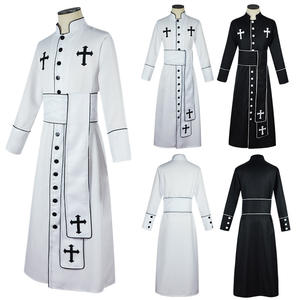 Robe <span class=keywords><strong>de</strong></span> prêtre 2026, costume <span class=keywords><strong>de</strong></span> clergé d'église avec col montant, <span class=keywords><strong>soutane</strong></span> romaine, vêtements imprimés pour pasteur, robe <span class=keywords><strong>de</strong></span> prêtre, nouveauté - Product Image 1