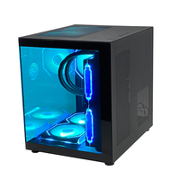 PCOOLING Venta caliente Micro Atx Computer Case & Tower para gabinete de juegos de PC de escritorio con vidrio templado