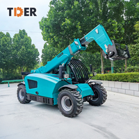 Nouveau TDER FT25 Chariot Télescopique Diesel 4x4 de 2500 kg (2,5 tonnes) avec Fourche Télescopique 1220*122*50 pour Tout-Terrain à Vendre