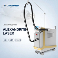 Appareil d'épilation au laser Altolumen MDR Alexandrite à impulsions longues 1064nm 755nm, laser diode Nd Yag Alexandrite doux