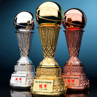 Trophée de basketball et de football en résine extra large - Trophée de championnat gravé sur mesure pour la compétition et les événements
