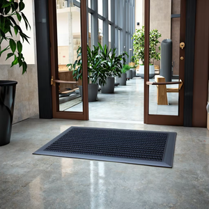 Tapis de porte d'entrée moderne en caoutchouc PVC épais lavable pour la maison hôtel bureau utilisation - Product Image 1