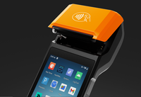 Lecteur de codes-barres 1D/2D portable, prise en charge du système de point de vente 4G, terminal de point de vente Android 14 portable avec écran WIFI de 5,5 pouces