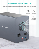 Yottamaster - Caja de Almacenamiento RAID de 5 Bahías para Discos Duros SATA de 2.5\" y 3.5\", Estación de Acoplamiento, Carcasa Externa para Disco Duro, para Servidor NAS